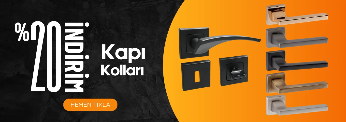 Şık Rozetli ve Aynalı Kapı Kolları